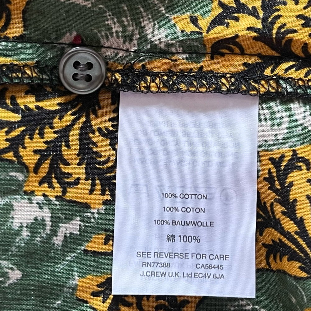 J. CREW Ruffled Elephant Print Blouse - Picture 13 of 15